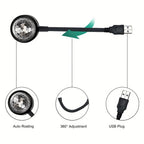 USB Music Rhythm Magic StaEffect Projection Lamp LED Party Disco StaLight Romantic Atmosphere LED Light For Cars Bedrooms Parties