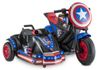 Marvel's Captain America Motorcycle with Sir Ride-On Toy by Kid Trax