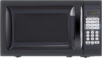 Hamilton Beach 0.7 Cu. Ft. Child-Safe Lockout Feature Black Microwave Oven New