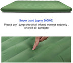 Cffdoi Camping Double Inflatable Mattress Outdoor Sleeping Pad Bed Ultralight Folding Tent Travel Cushion Beach Air Mat.