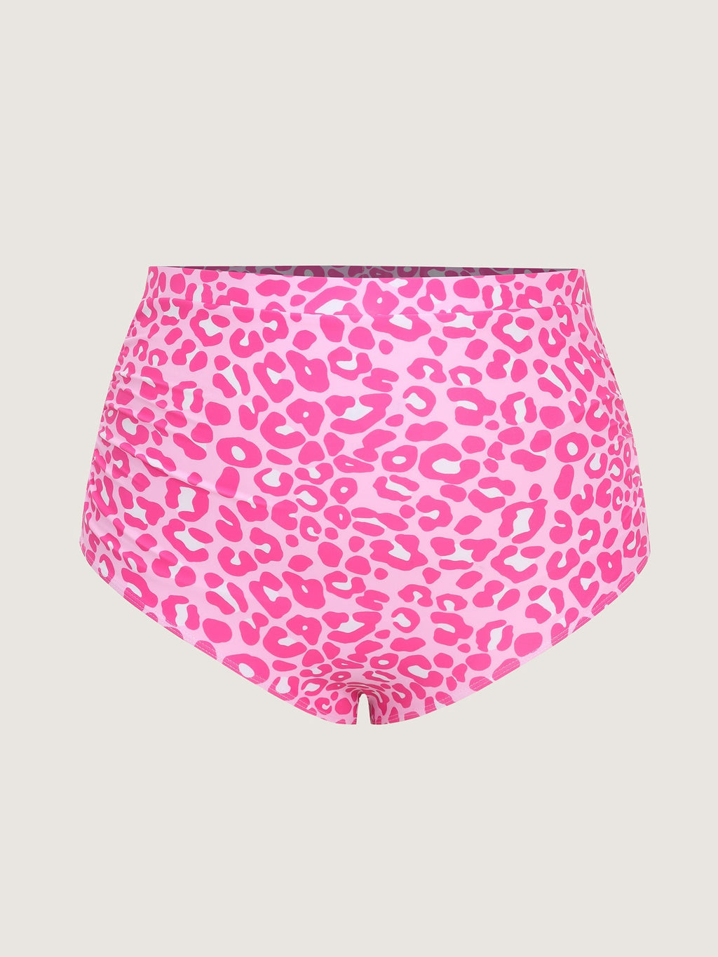 Flirty Leopard Print High Waisted Swim Bottoms