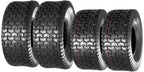 MaxAuto Lawn Mower Turf Tires 15x6-6 Front & 20x8-8 Rear 4PR(2 Front Tires+2 Rear Tires)