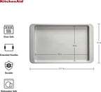 KitchenAid Nonstick Aluminized Steel Baking Sheet, 10x15-Inch, Silver