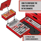 Teng Tools 152 Piece Mixed Drive Socket Set - TED1227