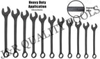 VCT 10 PC SAE Black-Oxide Jumbo Combo Wrench Set | 1-5/16" - 2" W/Carrying Pouch