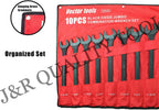 VCT 10 PC SAE Black-Oxide Jumbo Combo Wrench Set | 1-5/16" - 2" W/Carrying Pouch