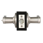 Lido Satin Nickel Exterior Entry Door Lever featuring SmartKey Security