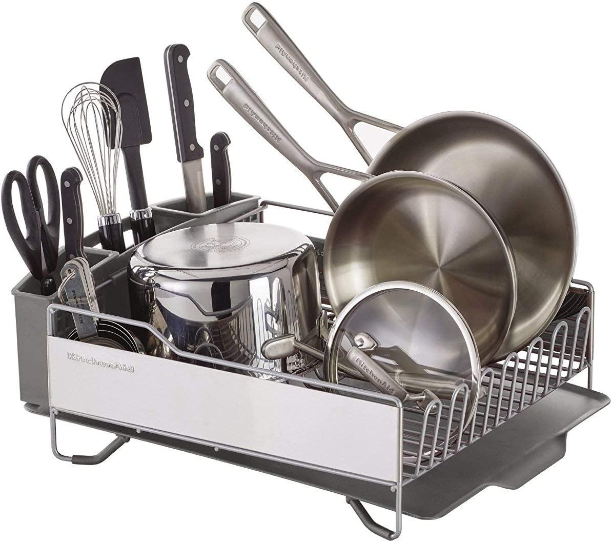 KitchenAid Full Size Dish Rack, Light Grey