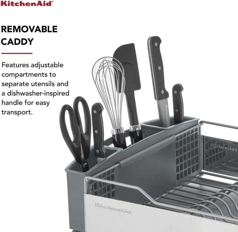 KitchenAid Full Size Dish Rack, Light Grey