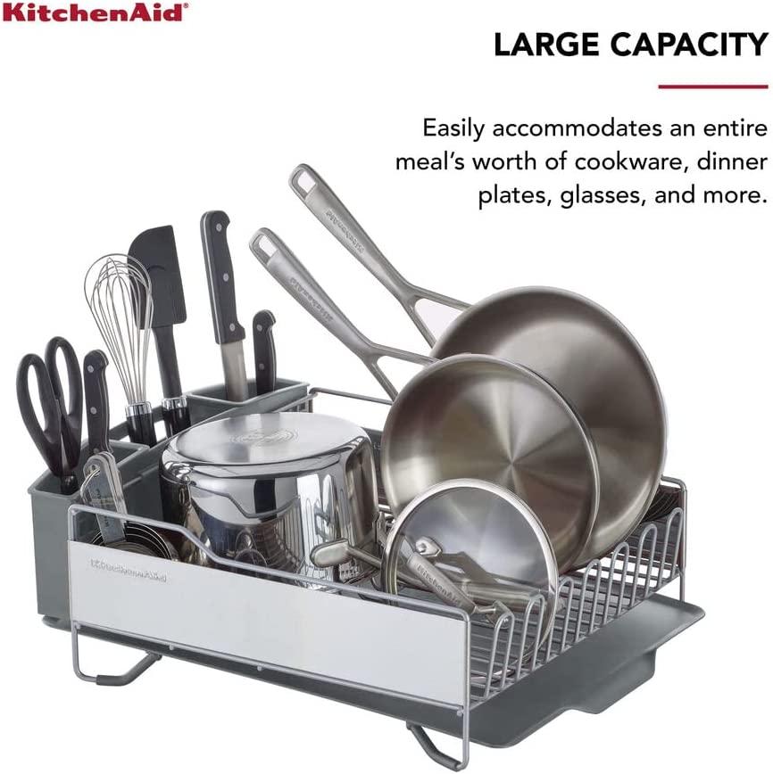 KitchenAid Full Size Dish Rack, Light Grey