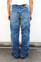 1920-1930s indigo wabash striped retro pants
