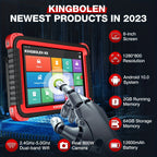 KINGBOLEN K8 Auto Full System Diagnostic Tools 28 Reset Function ECU Coding Bi-directionnal 2 Years Update OBD2 Scanner