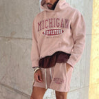 retro men's michigan short sweatpants