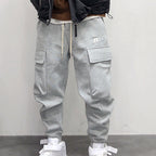 trendy all-match big pocket loose-fitting sports sweatpants