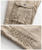 men's multi-pocket athleisure cotton pants