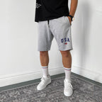 men jogger short - gray usa