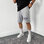 men jogger short - gray usa