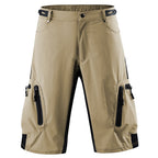 men's quick dry breathable panel multi-pocket tactical sports cycling shorts