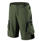 men's quick dry breathable panel multi-pocket tactical sports cycling shorts