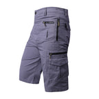 men's multi-pocket cotton zipper athleisure pants