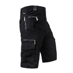 men's multi-pocket cotton zipper athleisure pants