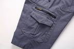 men's multi-pocket cotton zipper athleisure pants