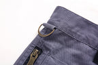 men's multi-pocket cotton zipper athleisure pants