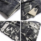men's outdoor sports camo cargo shorts