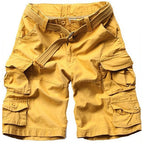 men's casual loose multi-pocket cargo shorts