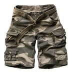 men's casual loose multi-pocket cargo shorts
