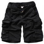 men's casual loose multi-pocket cargo shorts