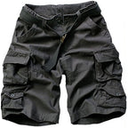 men's casual loose multi-pocket cargo shorts
