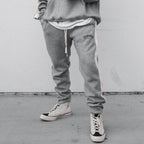 men california letter print drawstring waist sweatpants