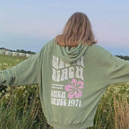SIESTA BEACH CATCH WAVES 1971 Print Casual Hoodie