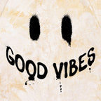 Spring/Summer Good Vibes Smiley Tie-dye T-shirt