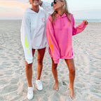 Fashion Long-sleeved Smiley Printed Hooded Sweatshirt