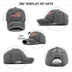 European And American Washed And Old USA Embroidered Basebal