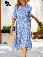 Chiffon Printed Beach Dress