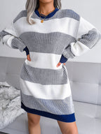 Striped Casual Loosen Knit Dress