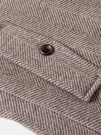 mens business woolen single-breasted thick suit collar casual overcoat