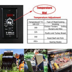 ZPG-7002B 2021 Upgrade Pellet Grill& Smoker 8 in 1 BBQ Grill+Cover