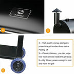 ZPG-7002B 2021 Upgrade Pellet Grill& Smoker 8 in 1 BBQ Grill+Cover
