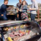 ZPG-7002B 2021 Upgrade Pellet Grill& Smoker 8 in 1 BBQ Grill+Cover