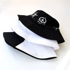 Black And White Graffiti Fisherman Hat Male Trendy Brand Hip-hop Street Trendy Basin Hat