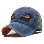 Embroidered Peaked Cap Outdoor Sun Hat