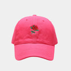 Rose Embroidered Soft Top Baseball Cap