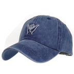 Men's Casual Embroidery Washed Baseball Cap