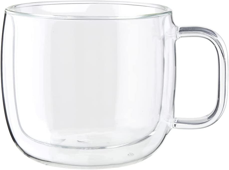 ZWILLING J.A. Henckels Cappuccino Mug Set, Clear