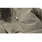 men's casual business windproof thicken multi safe zipper pockets plaid warm trench coat
