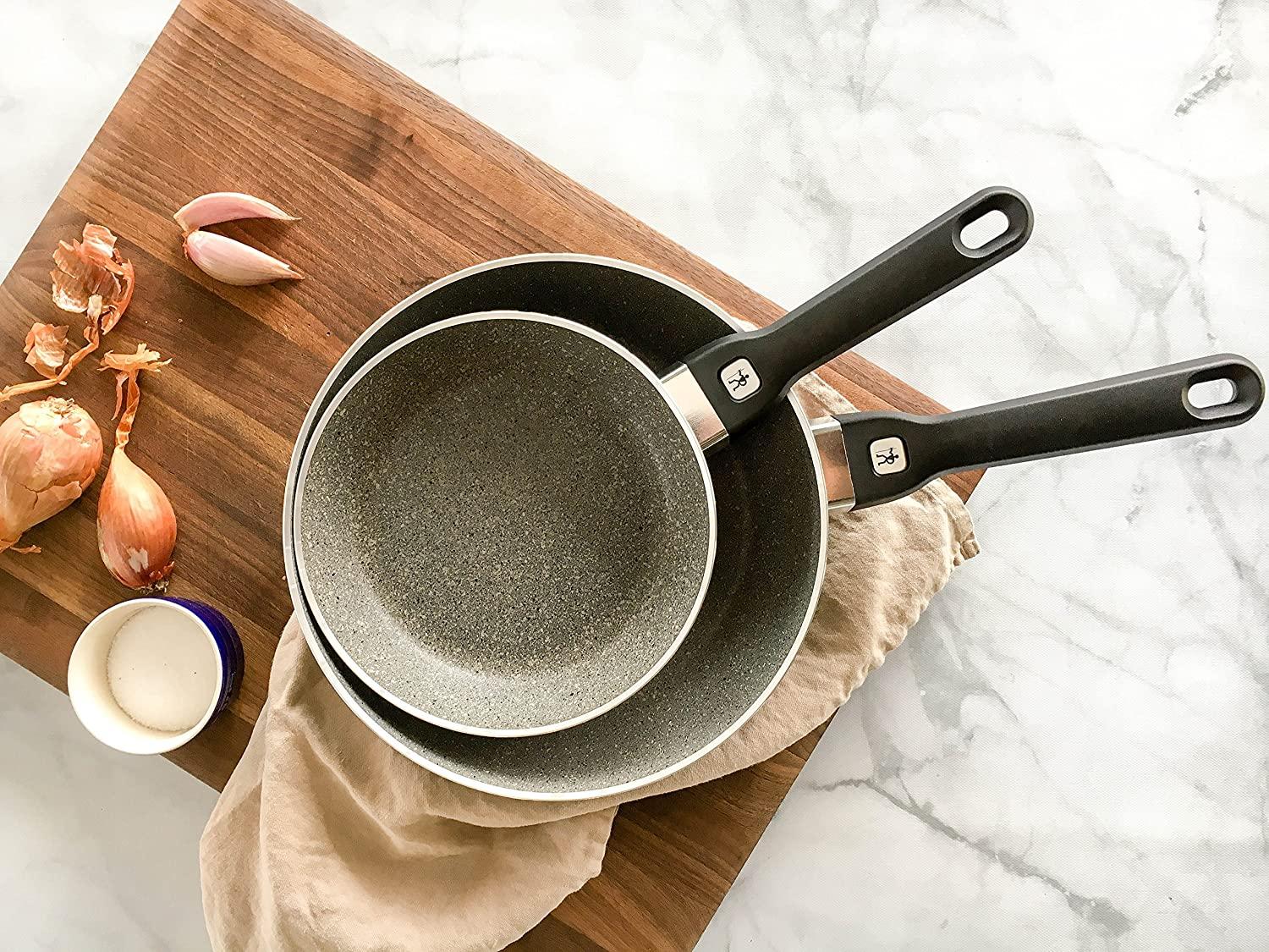 J.A. Henckels International Tuscany 2-pc 8-inch & 10-inch Aluminum Nonstick Fry Pan Set - Granite